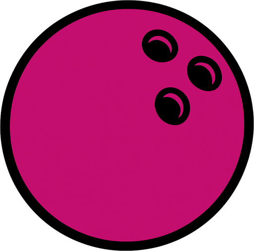 bowling topu.
In-Game asset.  2d.  High contrast.  No shadows