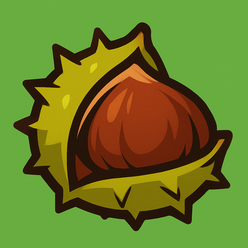 Chestnut.
In-Game asset.  2d.  High contrast.  No shadows