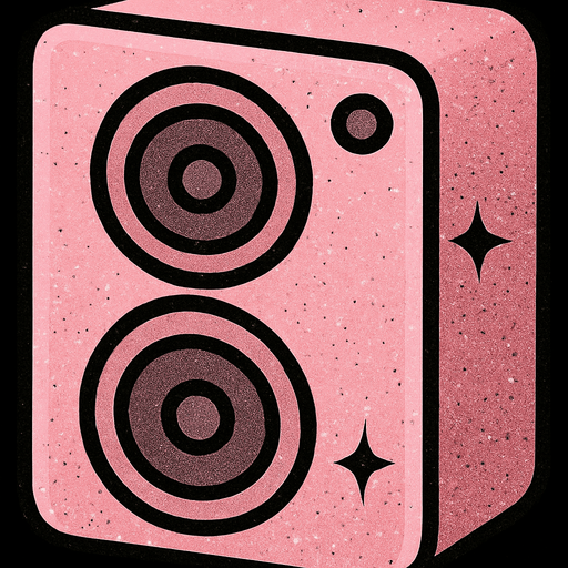 in Kawaii color light pink with black degraded and sparkle details of glitter black