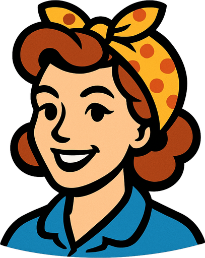 Housewife Head.
In-Game asset.  2d.  High contrast.  No shadows