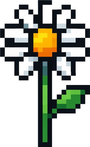 margarita de pixeles.
In-Game asset.  2d.  High contrast.  No shadows