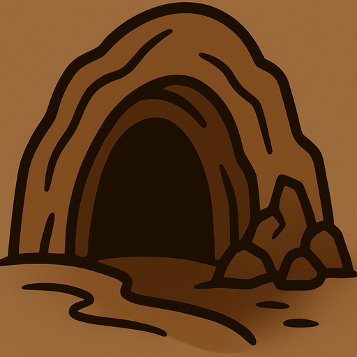 A brown cave
