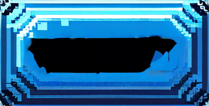 Turn in-painted area solid blue like the area around it.