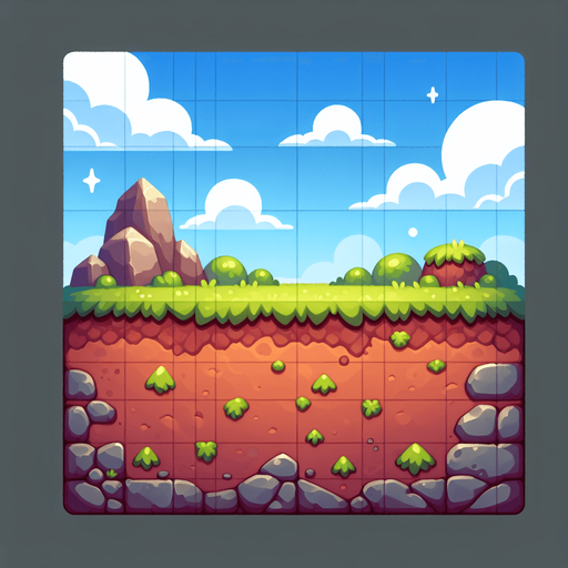 ground mg.
Single Game Texture.  In-Game asset.  2d.  Blank background.  High contrast.  No shadows