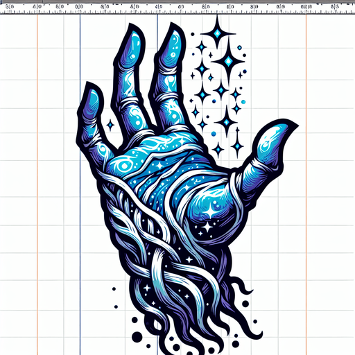 A mystical spirit hand. Warcraft 3 art..
Single Game Texture. In-Game asset. 2d. Blank background. High contrast. No shadows.