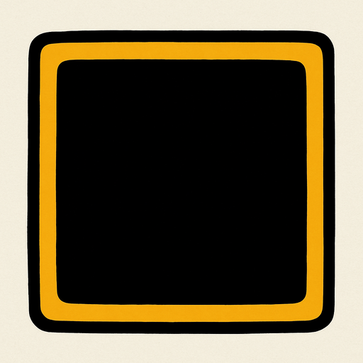 Siyah kare.
In-Game asset.  2d.  High contrast.  No shadows