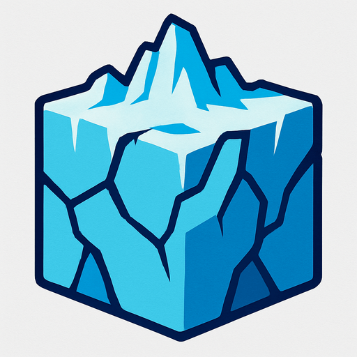 glacierbg block.
In-Game asset.  2d.  High contrast.  No shadows