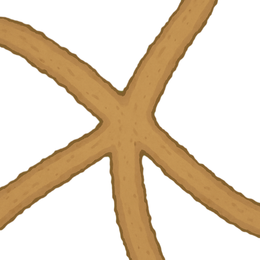 A background with grass details, shot from above, and 4  dirt roads towards the middle, merging from right to left, bottom to top in the middle.
In-Game asset.  2d.  High contrast.  No shadows