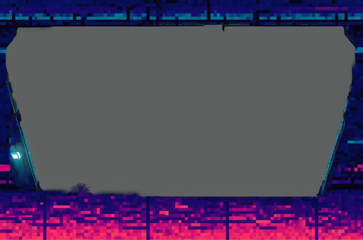 cyberpunk asphalt street, manhole in the middle