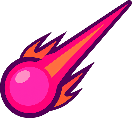 un bala lazer de nergia.
In-Game asset.  2d.  High contrast.  No shadows