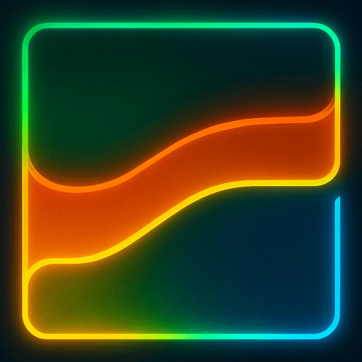 dark neon lit background
in the tints of green orange yellow and blue.
In-Game asset.  2d.  High contrast.  No shadows