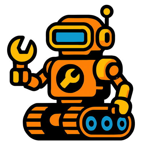 repairBot.
In-Game asset.  2d.  High contrast.  No shadows