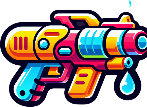 watergun
Single Game Texture. In-Game asset. 2d. Blank background. High contrast. No shadows.