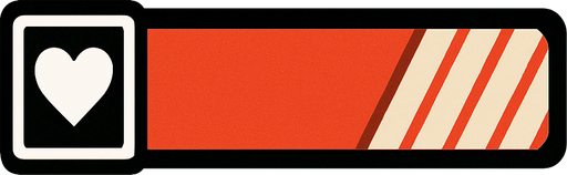 barra de vida.
In-Game asset.  2d.  High contrast.  No shadows