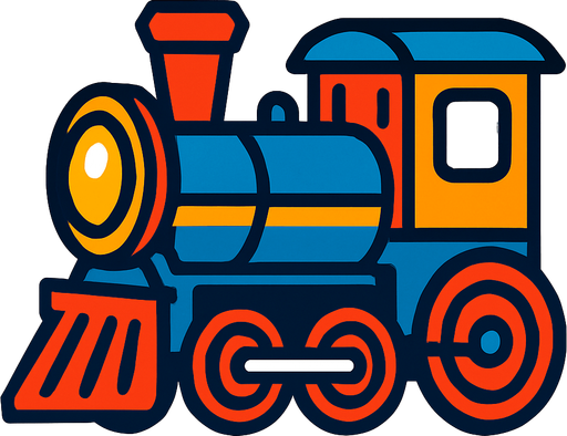 Train.
In-Game asset.  2d.  High contrast.  No shadows