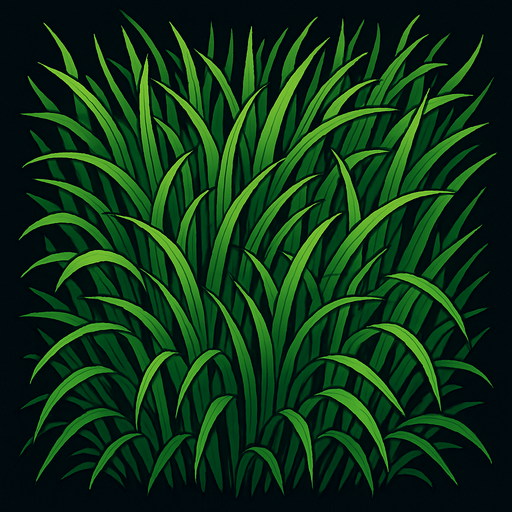 top down view of long grass.
In-Game asset.  2d.  High contrast.  No shadows