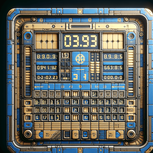 score board.
Single Game Texture. In-Game asset. 2d. Blank background. High contrast. No shadows.