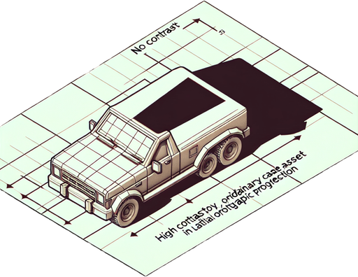 average normal car. orthographic top view.
Single Game Texture.  In-Game asset.  2d.  Blank background.  High contrast.  No shadows