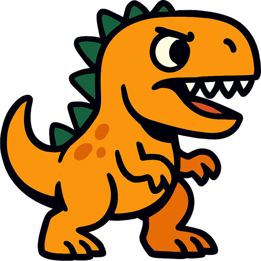 dinazor.
In-Game asset.  2d.  High contrast.  No shadows