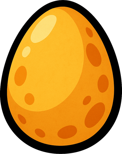 Egg.
In-Game asset.  2d.  High contrast.  No shadows