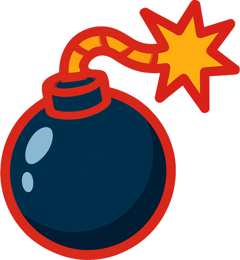 Bomba.
In-Game asset.  2d.  High contrast.  No shadows