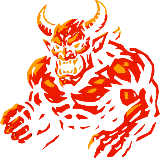 bigg demon.
In-Game asset.  2d.  High contrast.  No shadows