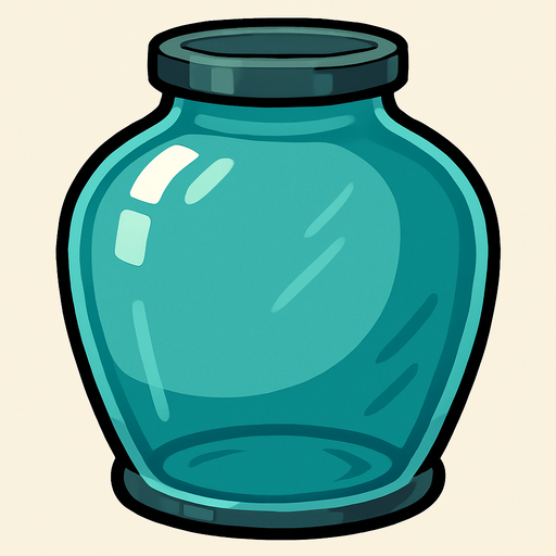 Enorme Récipient transparent.
In-Game asset.  2d.  High contrast.  No shadows