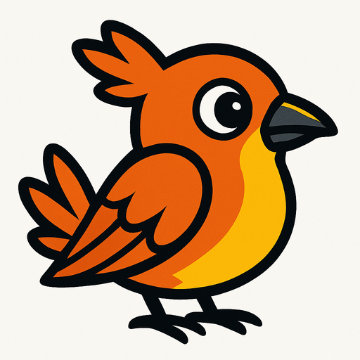 bird.
In-Game asset.  2d.  High contrast.  No shadows
