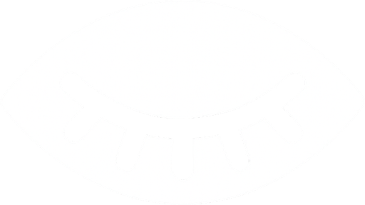 white eye closed minimalist icon.
In-Game asset.  2d.  High contrast.  No shadows