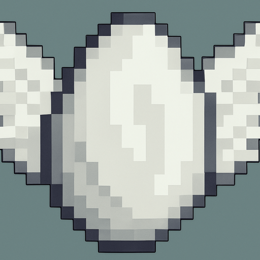winged and white