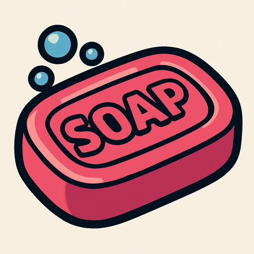 Soap.
In-Game asset.  2d.  High contrast.  No shadows