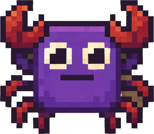 purple square crab.
In-Game asset