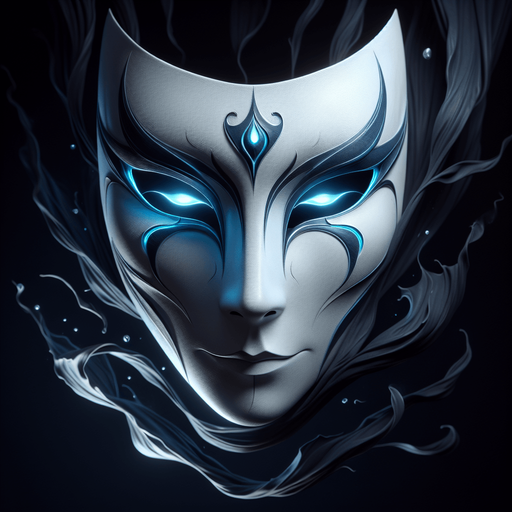 Phantom Mask Icon:

A mysterious, floating mask with glowing eyes and tendrils of shadow curling around it, symbolizing illusions and deception..
Colors: White mask with glowing blue accents and black shadows.