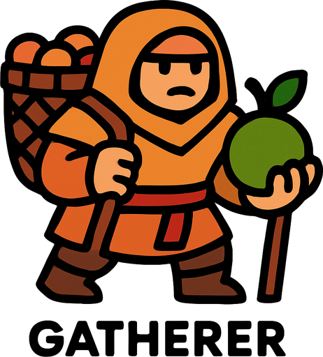 Toplayıcı.
In-Game asset.  2d.  High contrast.  No shadows