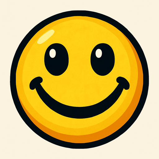 A ball that is smiling.
In-Game asset.  High contrast.  No shadows