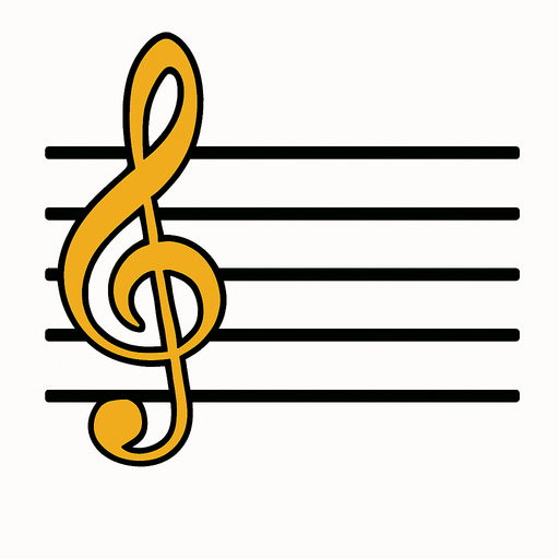 sol anahtarı ve solfej çizgileri png