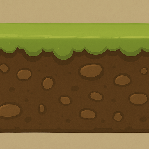 a piece of land and earth colored