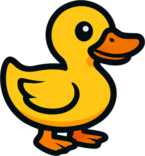 Duck.
In-Game asset.  2d.  High contrast.  No shadows