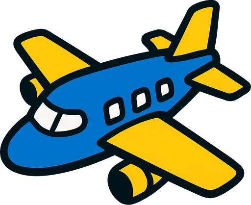 plane.
In-Game asset.  2d.  High contrast.  No shadows