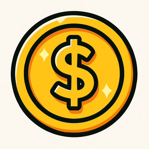 Coin.
In-Game asset.  2d.  High contrast.  No shadows