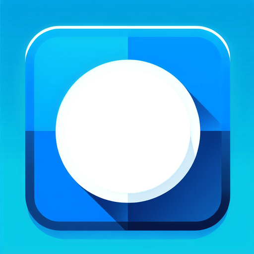Black circle white outline. Blue background.
Single Game Texture.  In-Game asset.  2d.  Blank background.  High contrast.  No shadows