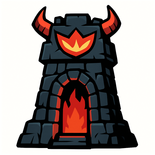 enemyTower.
In-Game asset.  2d.  High contrast.  No shadows