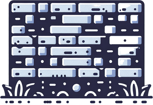 horizontal wall.
Single Game Texture.  In-Game asset.  2d.  Blank background.  High contrast.  No shadows