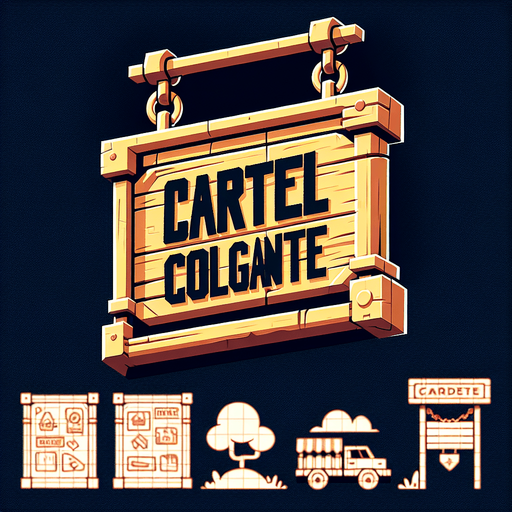 Cartel colgante.
Single Game Texture.  In-Game asset.  2d.  Blank background.  High contrast.  No shadows