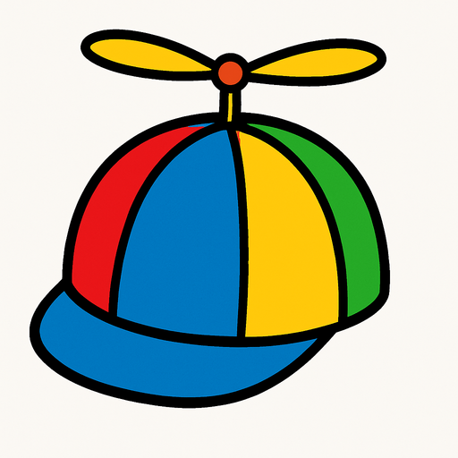 Propeller hat.
In-Game asset.  2d.  High contrast.  No shadows