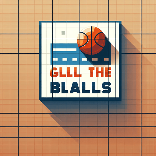 text that says "collect all the balls". in-game asset. basketball aesthtetic. blank background. minimalistic flat graphic. Single Game Texture. 2d. Blank background. High contrast. No shadows. orange, blue..
Single Game Texture. In-Game asset. 2d. Blank background. High contrast. No shadows.