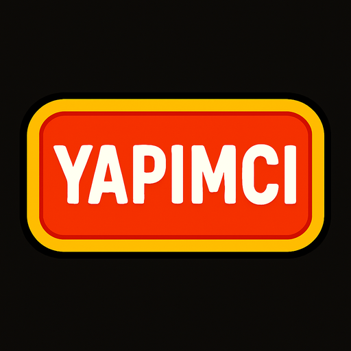 YAPIMCI BUTTON.
In-Game asset.  2d.  High contrast.  No shadows