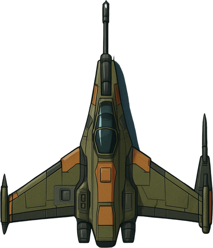 sniper spaceship top view