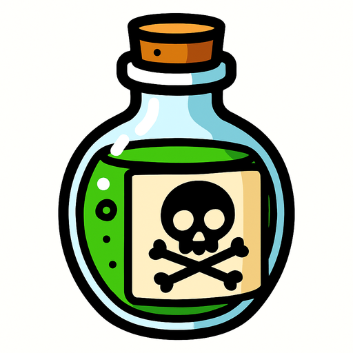 Poison.
In-Game asset.  2d.  High contrast.  No shadows