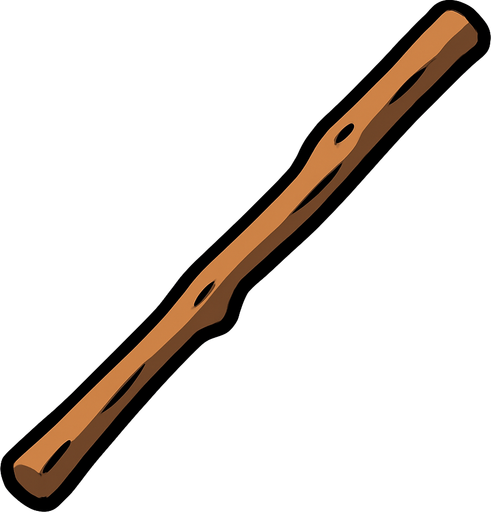 Stick.
In-Game asset.  2d.  High contrast.  No shadows